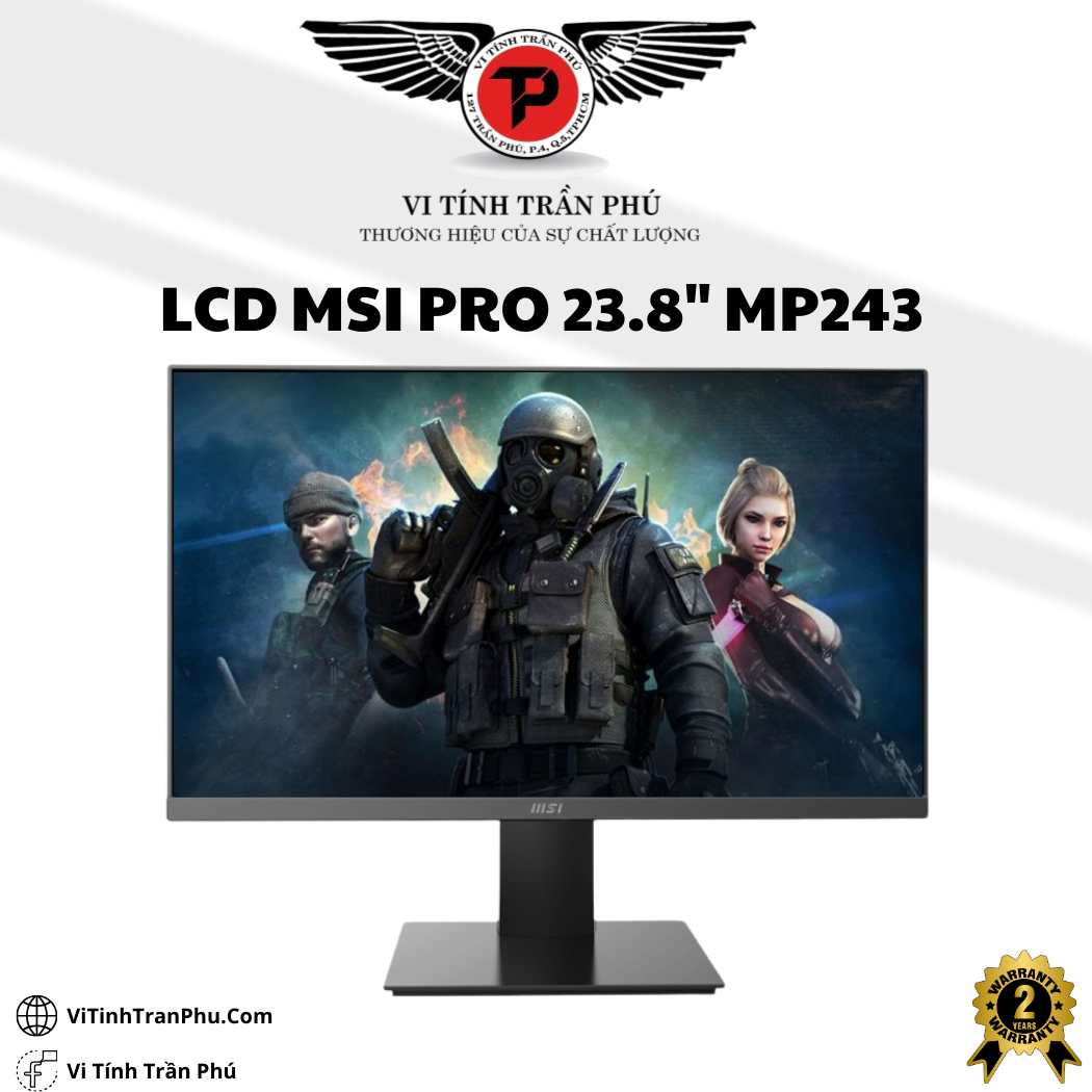 Màn Hình MSI PRO MP243 24 Inch IPS 75Hz PRO-MP243